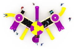 Kale Temalı Oyun Grubu B-200 PRK-206 | Temalı Metal Oyun Grupları | Erse Kent Mobilyaları